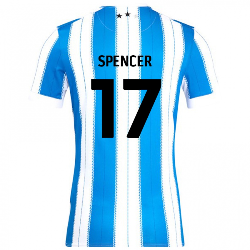 Heren Brodie Spencer #17 Blauw Wit Thuisshirt Thuistenue 2024/25 T-Shirt België