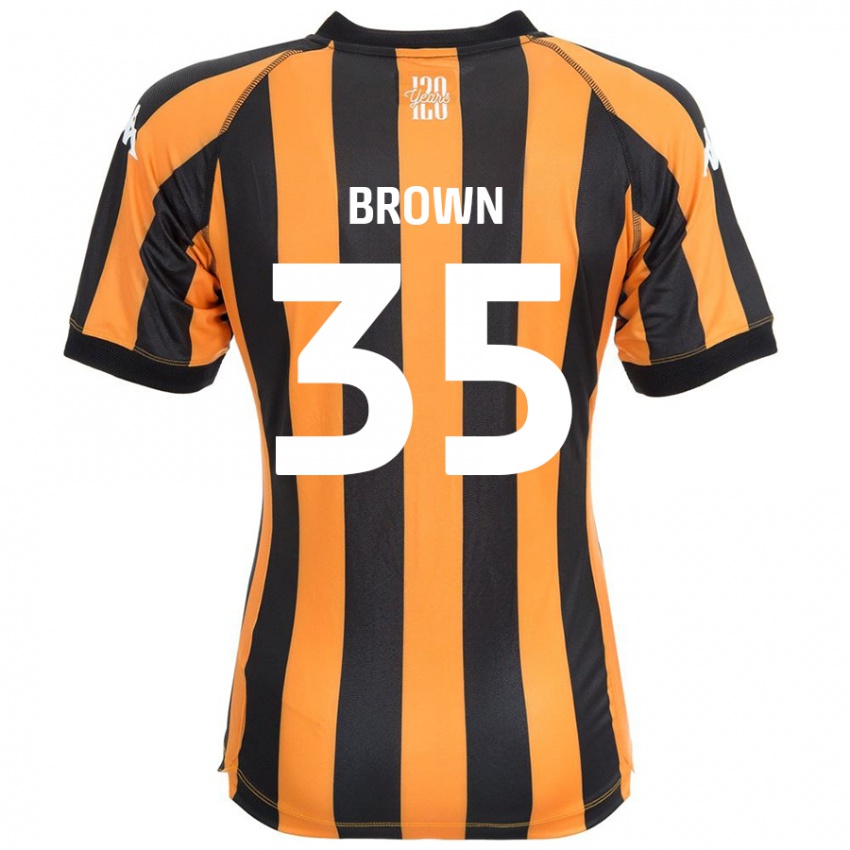 Heren Pharrell Brown #35 Zwart Amber Thuisshirt Thuistenue 2024/25 T-Shirt België