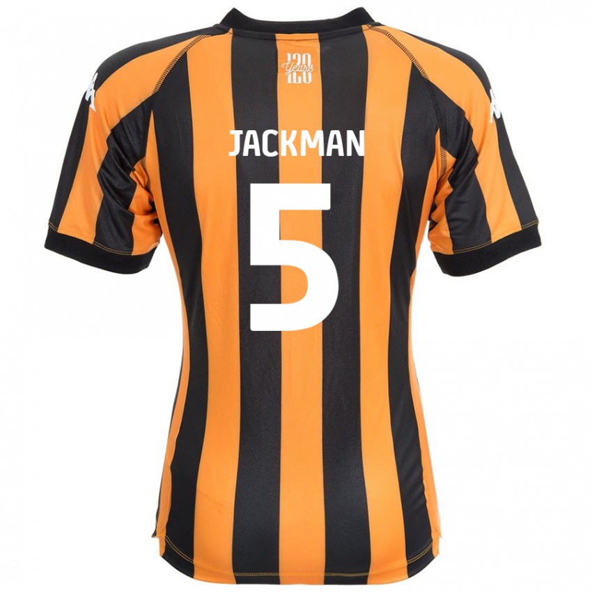 Heren Ellice Jackman #5 Zwart Amber Thuisshirt Thuistenue 2024/25 T-Shirt België