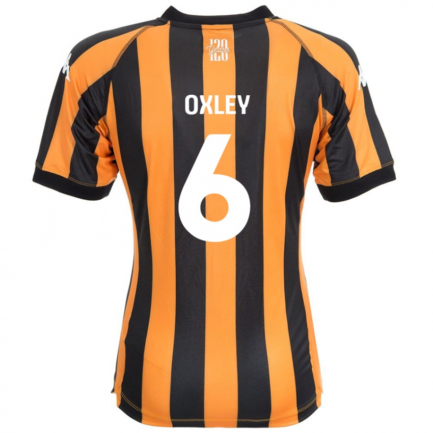 Heren Tilly Oxley #6 Zwart Amber Thuisshirt Thuistenue 2024/25 T-Shirt België