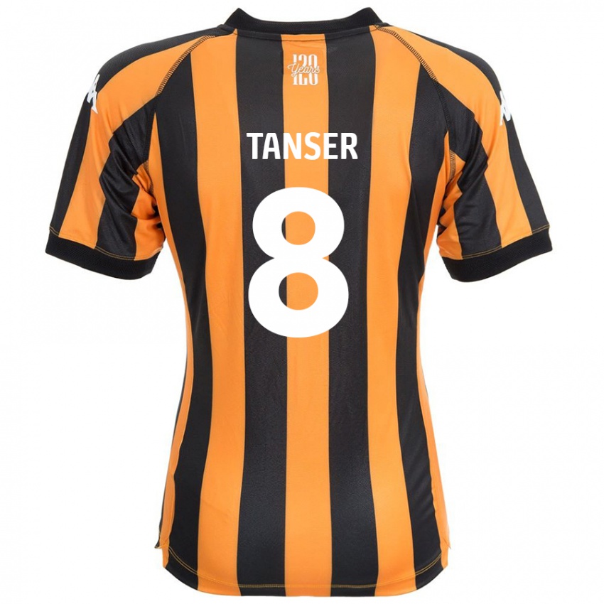 Heren Ellie Tanser #8 Zwart Amber Thuisshirt Thuistenue 2024/25 T-Shirt België