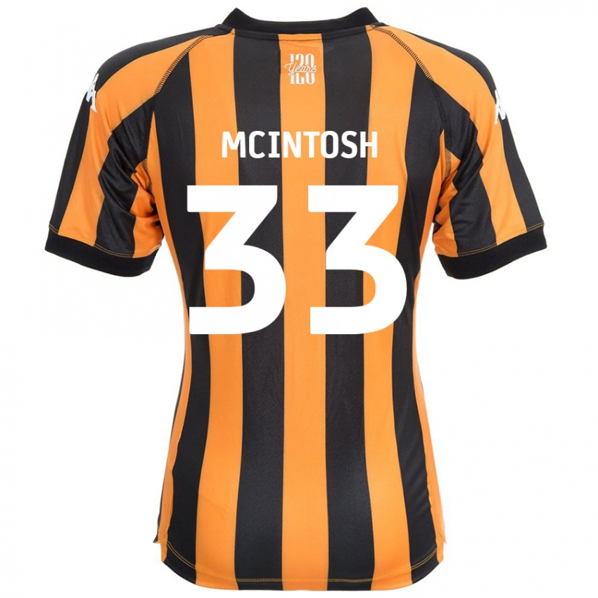 Heren Lucy Mcintosh #33 Zwart Amber Thuisshirt Thuistenue 2024/25 T-Shirt België