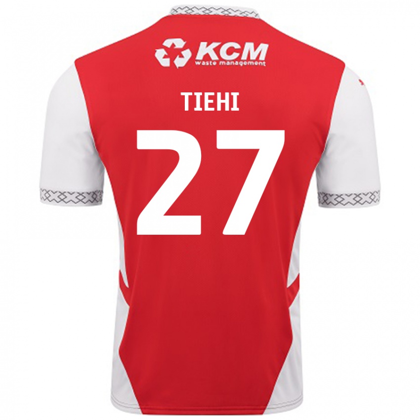 Heren Christ Tiehi #27 Rood Wit Thuisshirt Thuistenue 2024/25 T-Shirt België