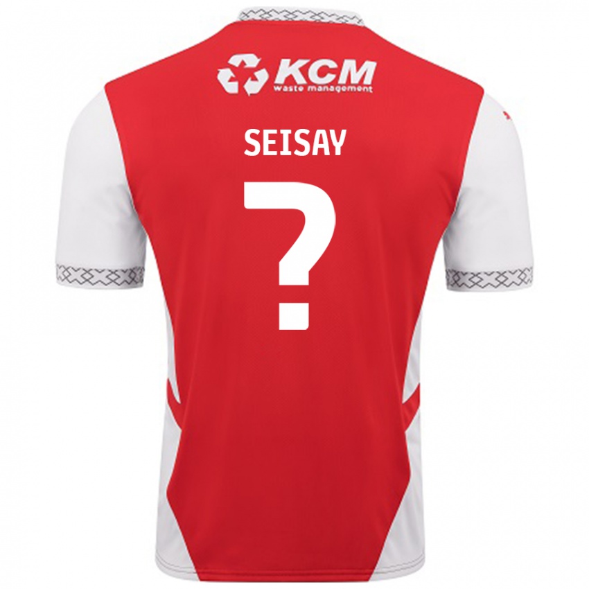 Heren Hamid Seisay #0 Rood Wit Thuisshirt Thuistenue 2024/25 T-Shirt België