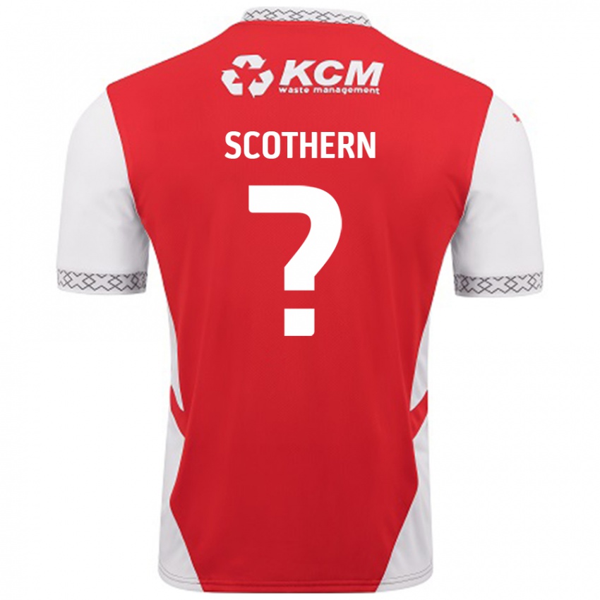 Heren Ben Scothern #0 Rood Wit Thuisshirt Thuistenue 2024/25 T-Shirt België