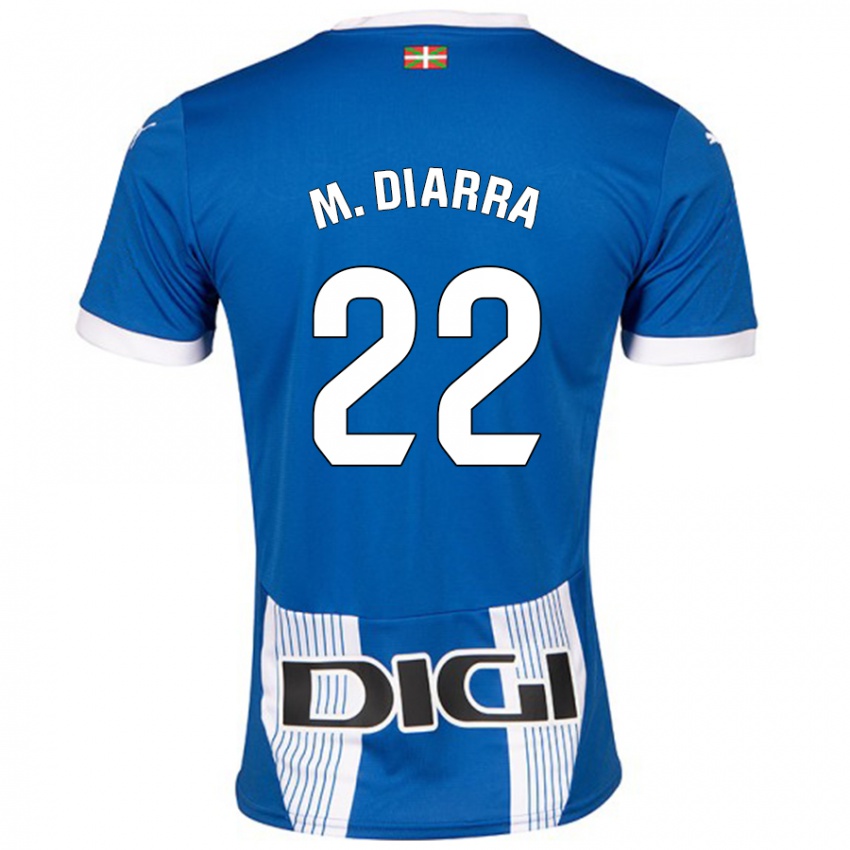 Homme Maillot Moussa Diarra #22 Bleu Tenues Domicile 2024/25 T-Shirt Belgique