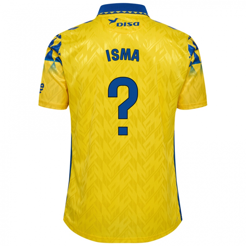 Homme Maillot Isma Hernández #0 Jaune Bleu Tenues Domicile 2024/25 T-Shirt Belgique