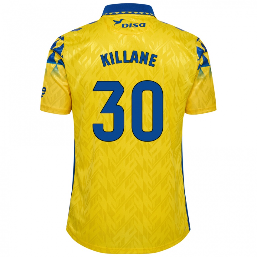 Homme Maillot Álvaro Killane #30 Jaune Bleu Tenues Domicile 2024/25 T-Shirt Belgique