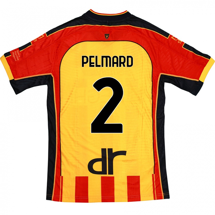 Heren Andy Pelmard #2 Geel Rood Thuisshirt Thuistenue 2024/25 T-Shirt België