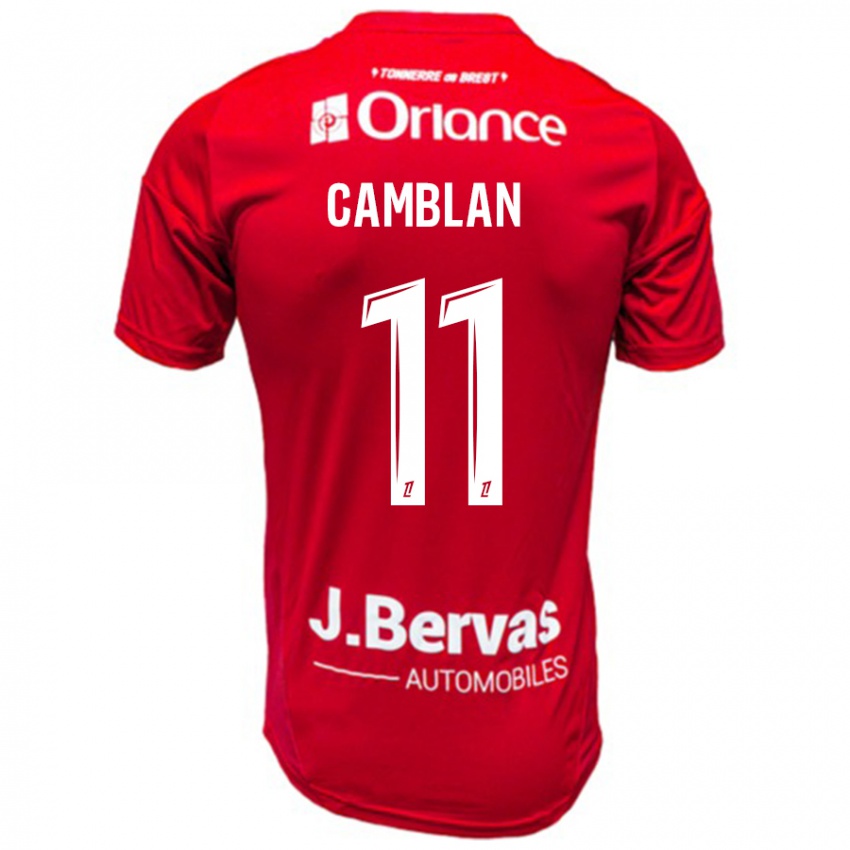 Heren Axel Camblan #11 Rood Wit Thuisshirt Thuistenue 2024/25 T-Shirt België