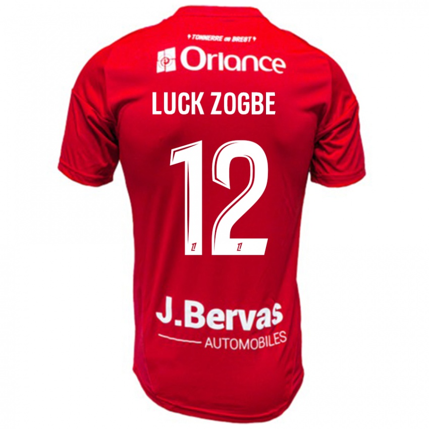 Heren Luck Zogbé #12 Rood Wit Thuisshirt Thuistenue 2024/25 T-Shirt België