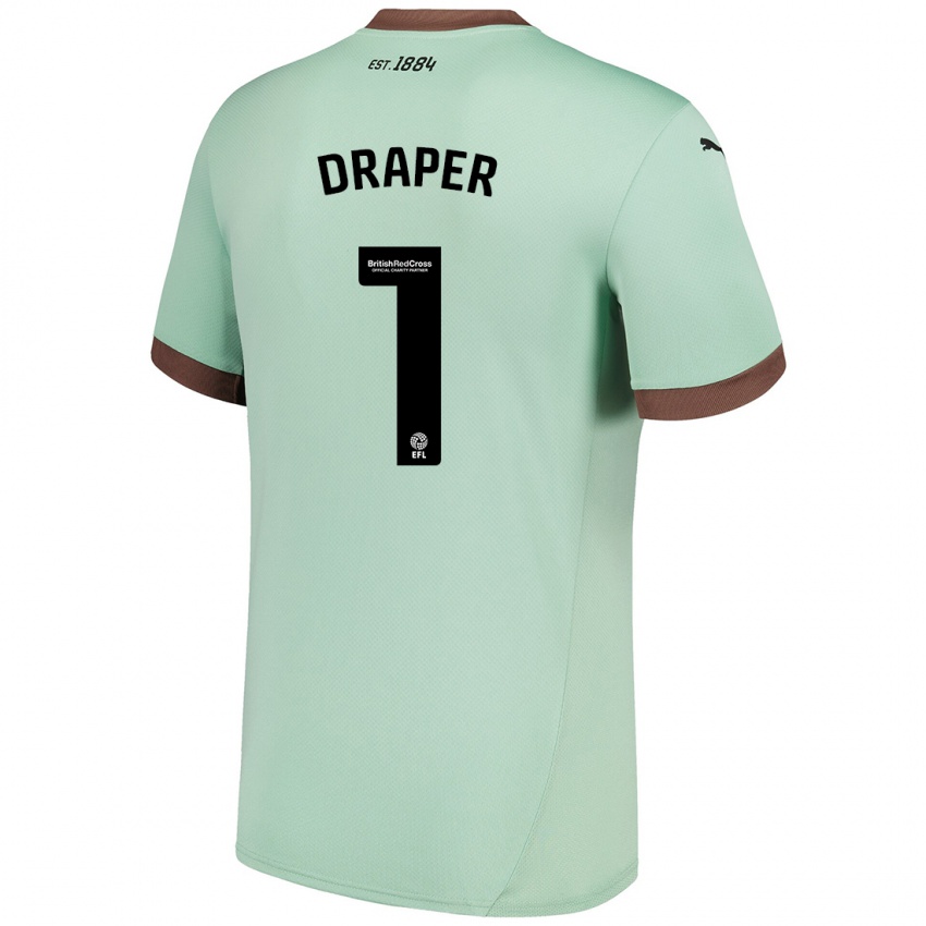 Heren Anna Draper #1 Lichtgroen Uitshirt Uittenue 2024/25 T-Shirt België