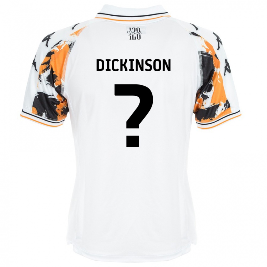 Heren George Dickinson #0 Wit Uitshirt Uittenue 2024/25 T-Shirt België