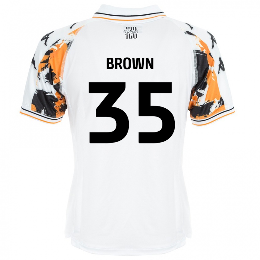 Heren Pharrell Brown #35 Wit Uitshirt Uittenue 2024/25 T-Shirt België