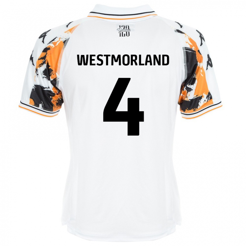 Heren Emma Westmorland #4 Wit Uitshirt Uittenue 2024/25 T-Shirt België