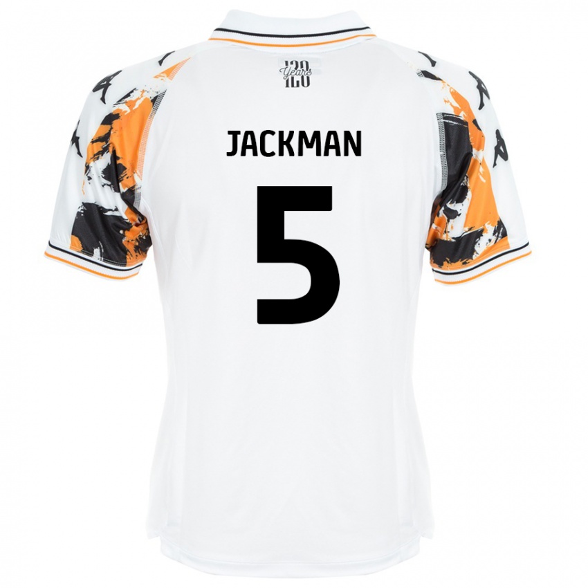 Heren Ellice Jackman #5 Wit Uitshirt Uittenue 2024/25 T-Shirt België