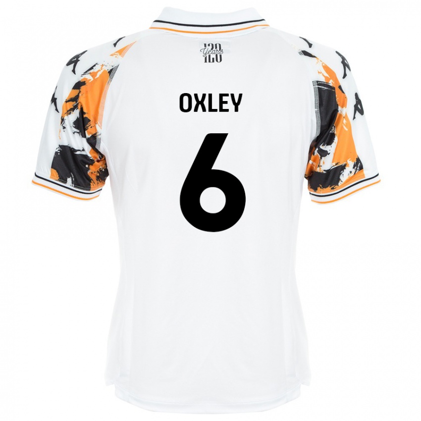 Heren Tilly Oxley #6 Wit Uitshirt Uittenue 2024/25 T-Shirt België