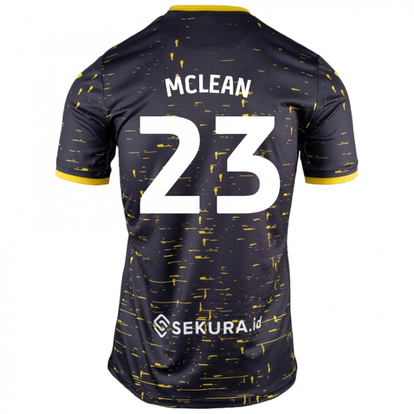 Homme Maillot Kenny Mclean #23 Noir Jaune Tenues Extérieur 2024/25 T-Shirt Belgique