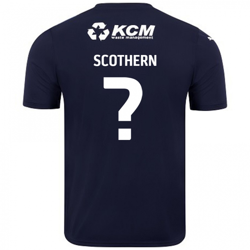 Heren Ben Scothern #0 Marineblauw Uitshirt Uittenue 2024/25 T-Shirt België