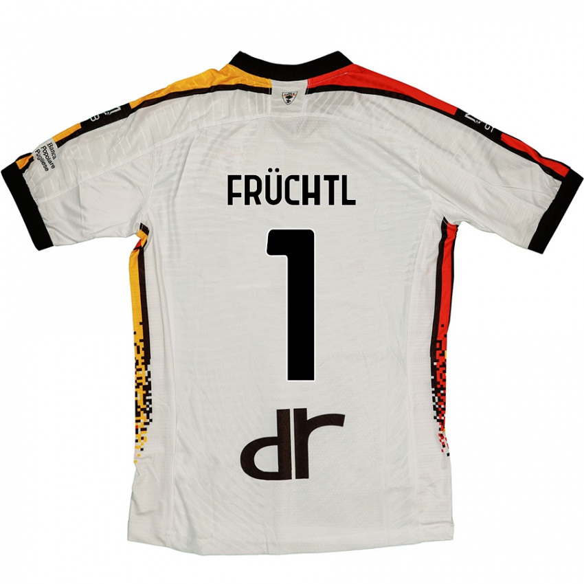 Heren Christian Früchtl #1 Wit Zwart Uitshirt Uittenue 2024/25 T-Shirt België