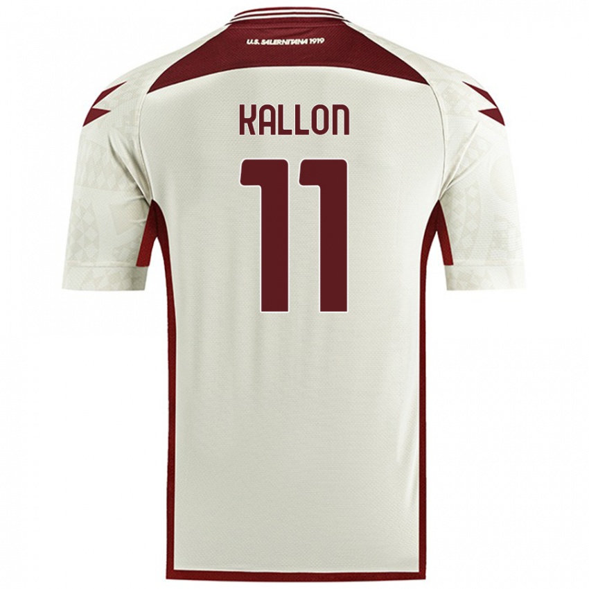 Homme Maillot Yayah Kallon #11 Couleur Crème Tenues Extérieur 2024/25 T-Shirt Belgique