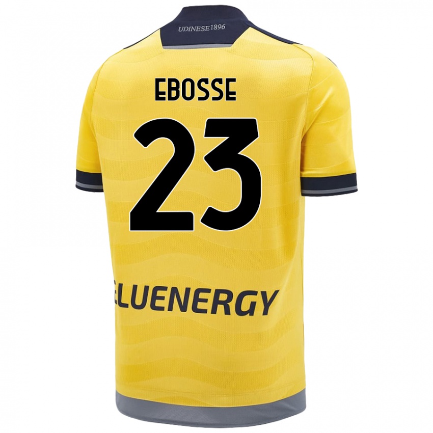 Homme Maillot Enzo Ebosse #23 Doré Tenues Extérieur 2024/25 T-Shirt Belgique