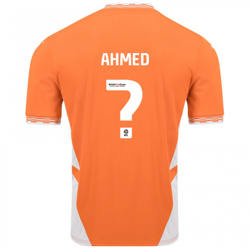 Dames Jibran Ahmed #0 Oranje Wit Thuisshirt Thuistenue 2024/25 T-Shirt België