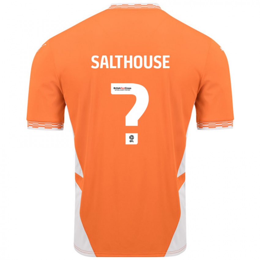 Dames Emily Salthouse #0 Oranje Wit Thuisshirt Thuistenue 2024/25 T-Shirt België