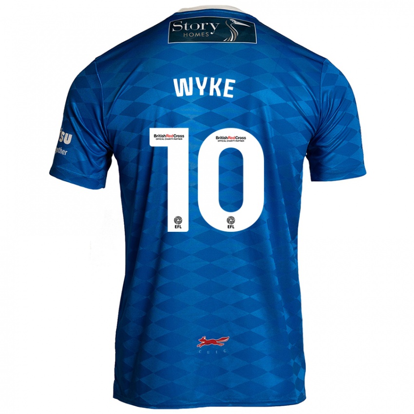 Femme Maillot Charlie Wyke #10 Bleu Tenues Domicile 2024/25 T-Shirt Belgique