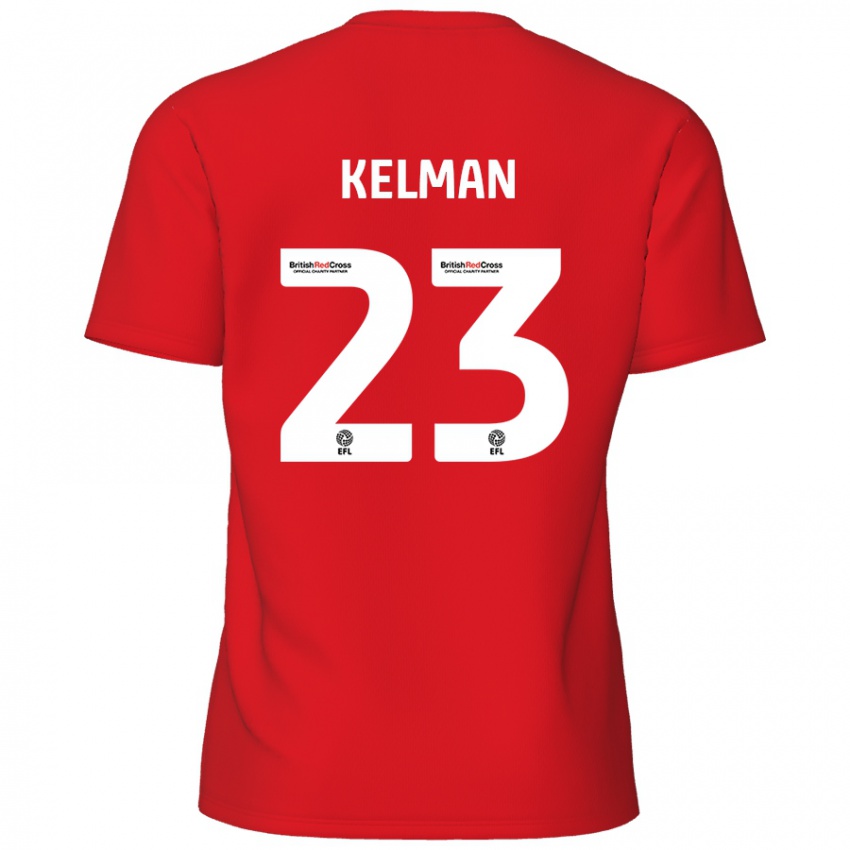 Dames Charlie Kelman #23 Rood Thuisshirt Thuistenue 2024/25 T-Shirt België