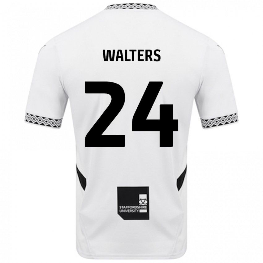 Femme Maillot Rhys Walters #24 Blanc Tenues Domicile 2024/25 T-Shirt Belgique