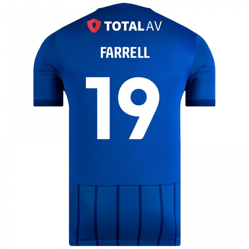 Femme Maillot Jacob Farrell #19 Bleu Tenues Domicile 2024/25 T-Shirt Belgique