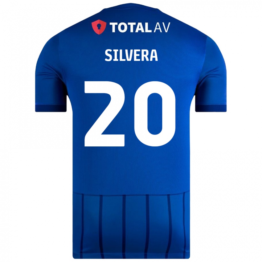 Femme Maillot Sam Silvera #20 Bleu Tenues Domicile 2024/25 T-Shirt Belgique