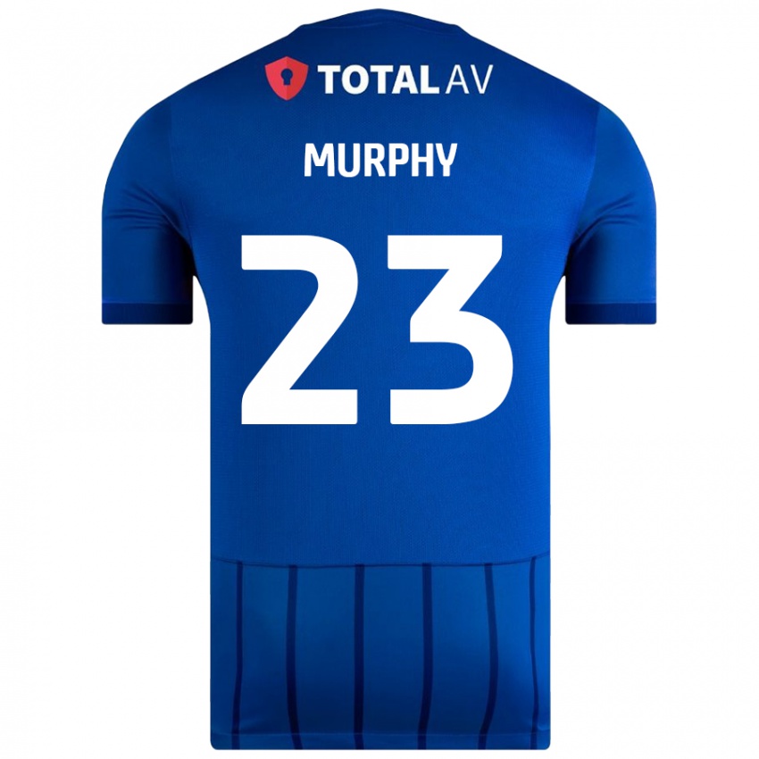 Femme Maillot Josh Murphy #23 Bleu Tenues Domicile 2024/25 T-Shirt Belgique