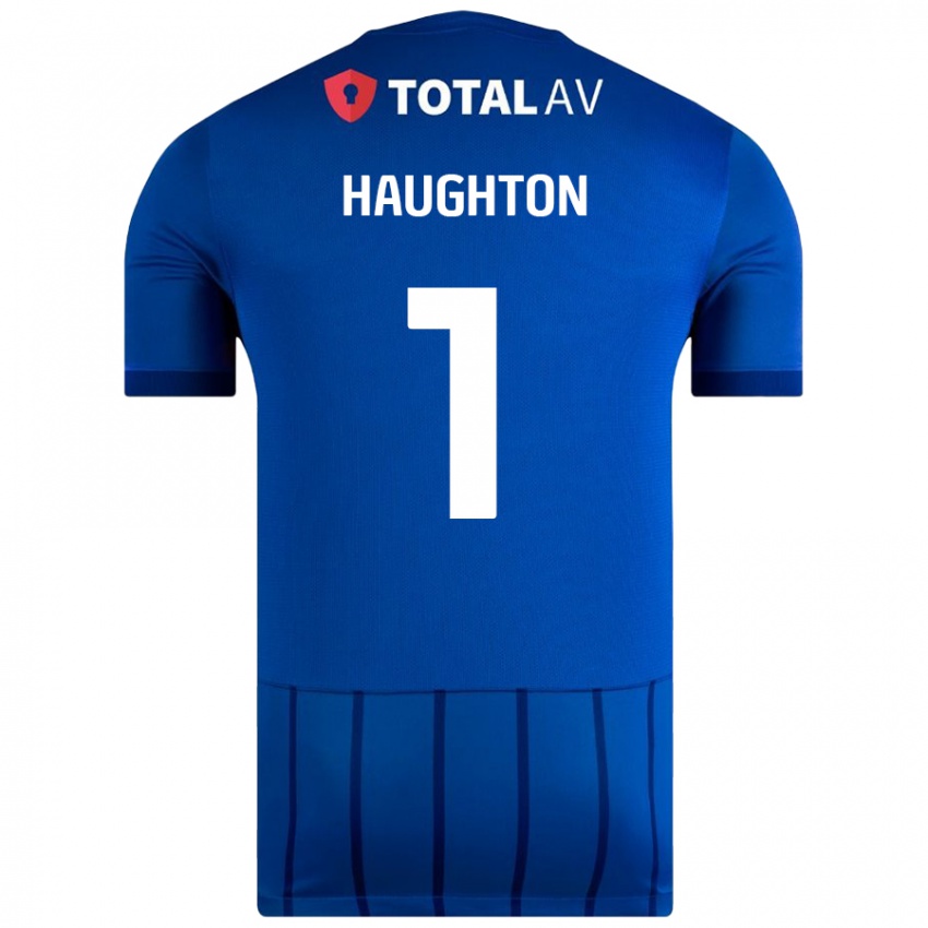 Femme Maillot Hannah Haughton #1 Bleu Tenues Domicile 2024/25 T-Shirt Belgique