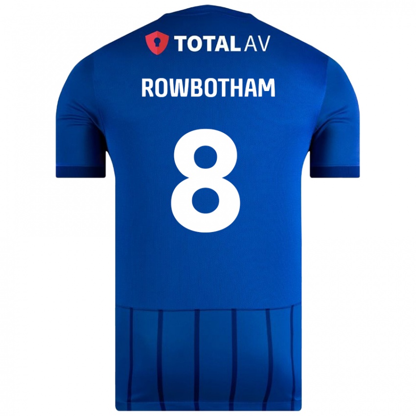 Femme Maillot Ava Rowbotham #8 Bleu Tenues Domicile 2024/25 T-Shirt Belgique