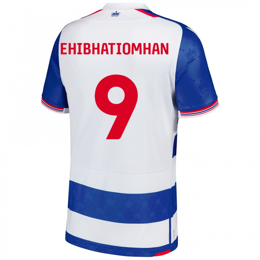 Dames Kelvin Ehibhatiomhan #9 Blauw Wit Thuisshirt Thuistenue 2024/25 T-Shirt België