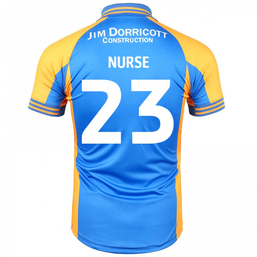 Femme Maillot George Nurse #23 Bleu Ambre Tenues Domicile 2024/25 T-Shirt Belgique