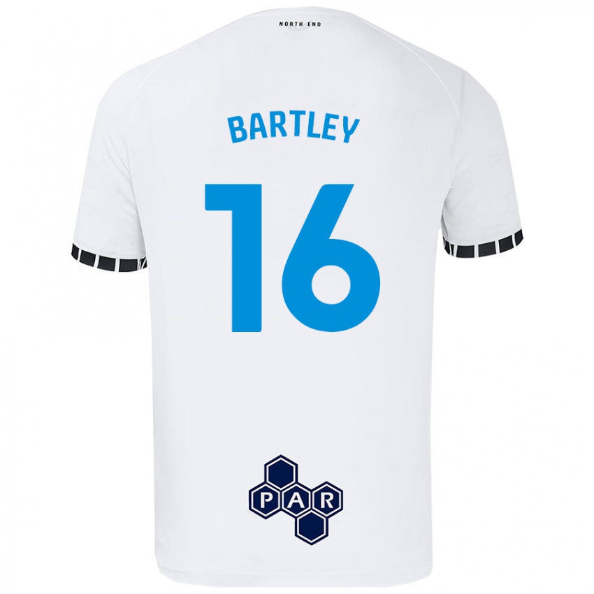 Femme Maillot Melanie Bartley #16 Blanc Tenues Domicile 2024/25 T-Shirt Belgique