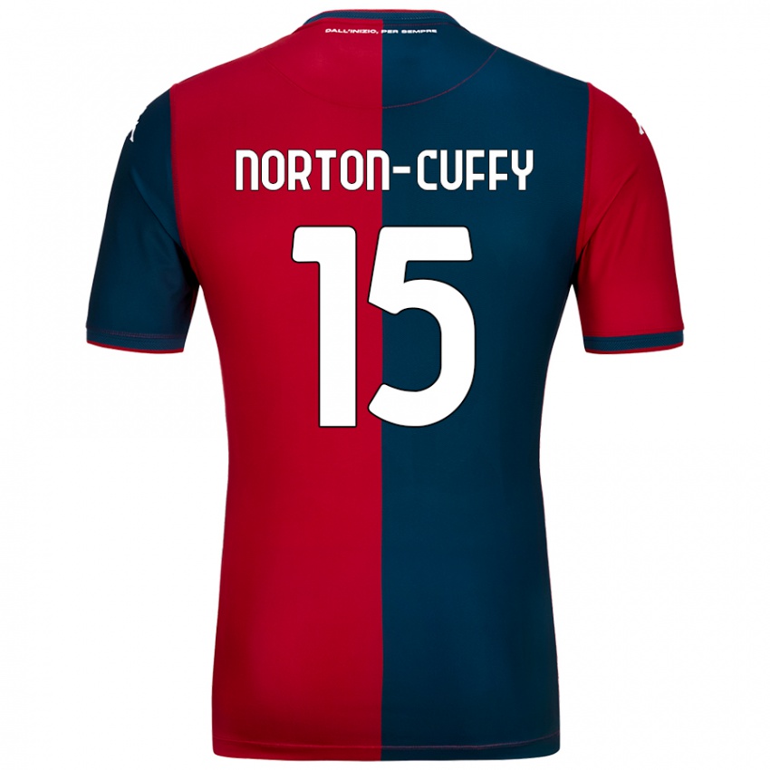 Femme Maillot Brooke Norton-Cuffy #15 Rouge Bleu Foncé Tenues Domicile 2024/25 T-Shirt Belgique