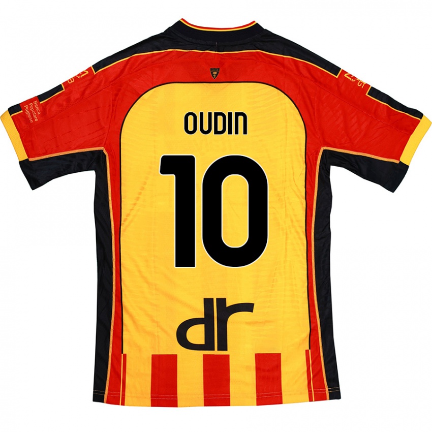 Dames Rémi Oudin #10 Geel Rood Thuisshirt Thuistenue 2024/25 T-Shirt België