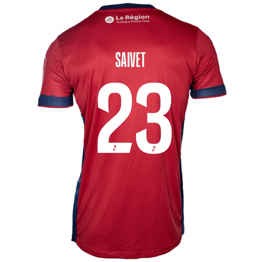 Femme Maillot Henri Saivet #23 Bordeaux Clair Tenues Domicile 2024/25 T-Shirt Belgique