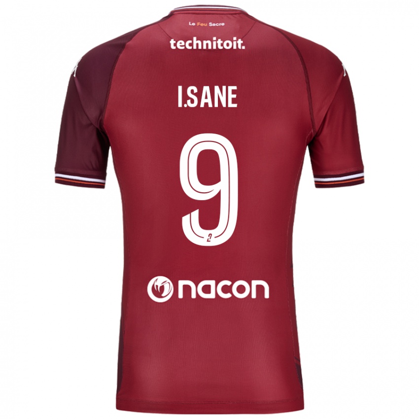 Dames Ibou Sané #9 Rood Granata Thuisshirt Thuistenue 2024/25 T-Shirt België