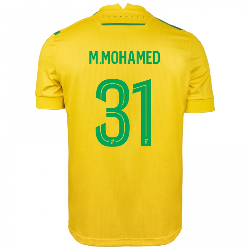 Dames Mostafa Mohamed #31 Geel Groen Thuisshirt Thuistenue 2024/25 T-Shirt België