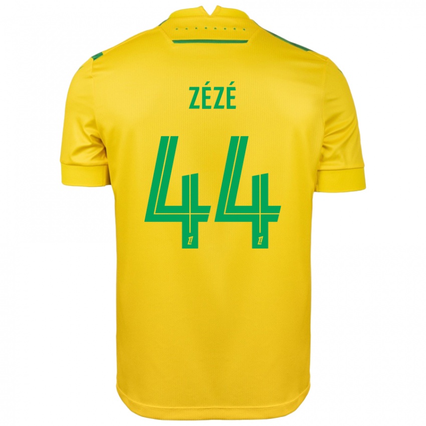 Dames Nathan Zézé #44 Geel Groen Thuisshirt Thuistenue 2024/25 T-Shirt België