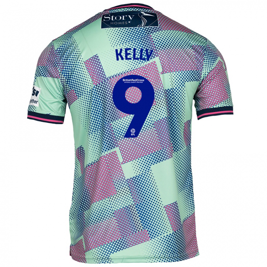 Femme Maillot Georgie Kelly #9 Vert Tenues Extérieur 2024/25 T-Shirt Belgique