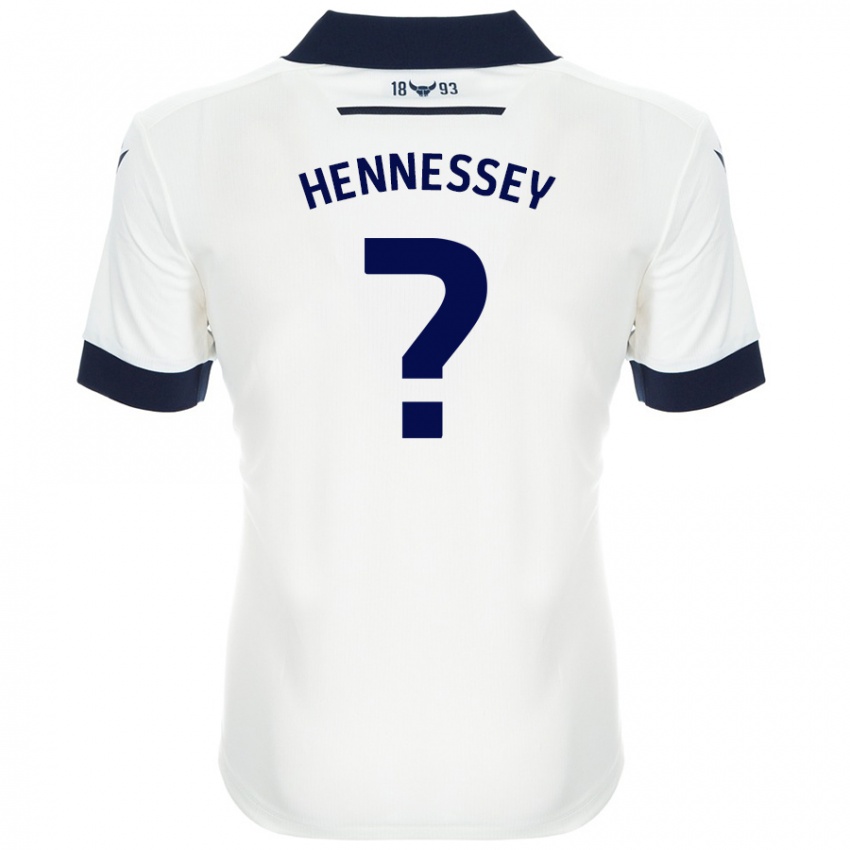 Femme Maillot Laura Hennessey #0 Blanc Bleu Marine Tenues Extérieur 2024/25 T-Shirt Belgique