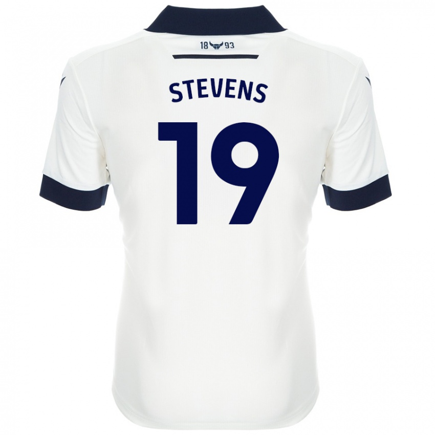 Femme Maillot Lily Stevens #19 Blanc Bleu Marine Tenues Extérieur 2024/25 T-Shirt Belgique