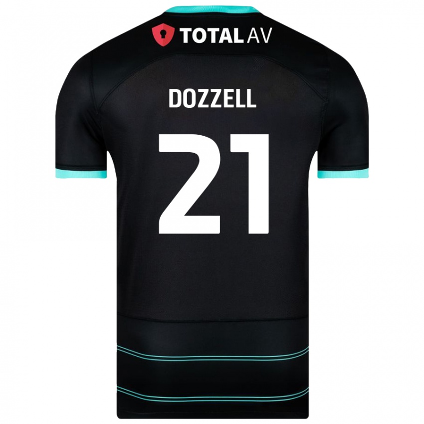 Femme Maillot Andre Dozzell #21 Noir Tenues Extérieur 2024/25 T-Shirt Belgique