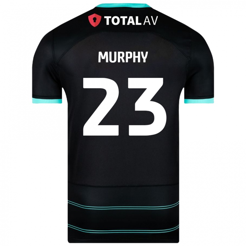 Femme Maillot Josh Murphy #23 Noir Tenues Extérieur 2024/25 T-Shirt Belgique